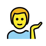 Man Tipping Hand SVG Icon